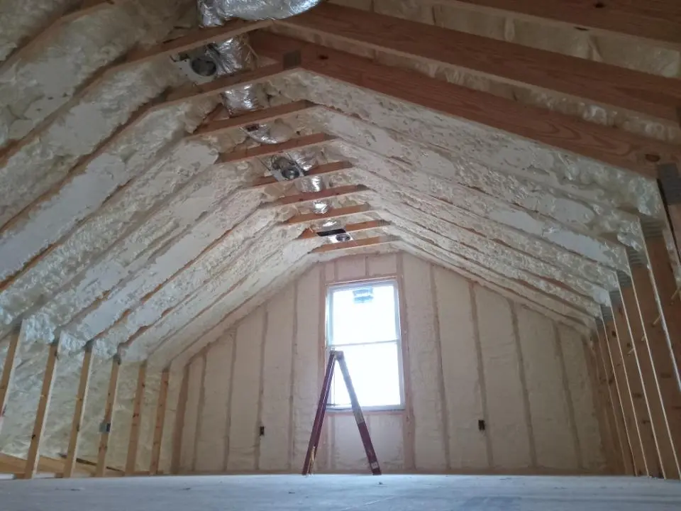 Spray foam roofing application for Crawl Space Insulation project in North Lakes